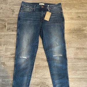 Madewell Sz 32 9” Hi Rise Skinny Jeans